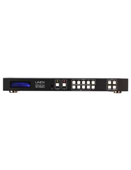 Lindy 38143 moltiplicatore AV Trasmettitore e ricevitore AV Nero