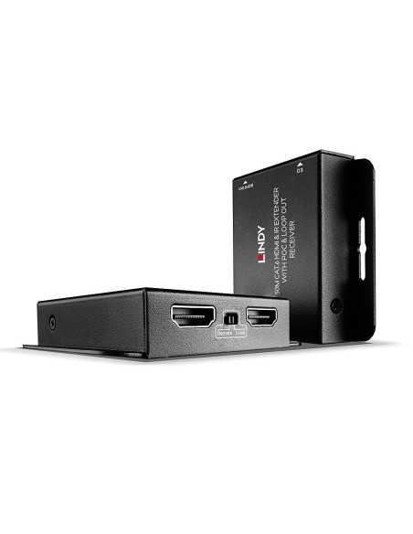 Lindy 38144 moltiplicatore AV Trasmettitore e ricevitore AV Nero