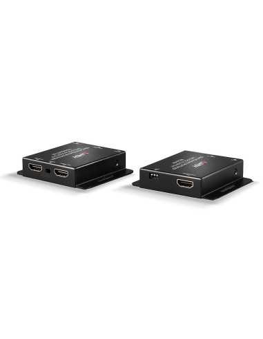 Lindy 38144 moltiplicatore AV Trasmettitore e ricevitore AV Nero