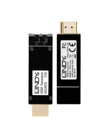 Lindy 38170 moltiplicatore AV Trasmettitore e ricevitore AV Nero