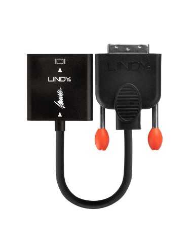 Lindy 38189 cavo e adattatore video 0,1 m DVI-D VGA (D-Sub) Nero