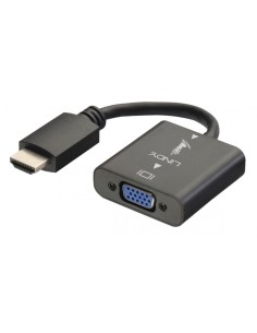 Lindy HDMI VGA 0,1 m VGA (D-Sub) Nero