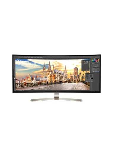 LG 38UC99-W LED display 95,2 cm (37.5") 3840 x 1600 Pixel UltraWide Quad HD+ Nero, Argento, Bianco