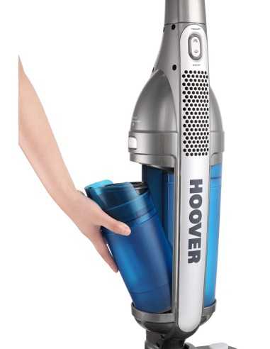 Hoover SteamJet SSNV 1400 Pulitore a vapore verticale 0,7 L 1500 W Blu, Trasparente