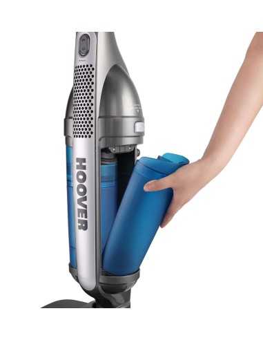 Hoover SteamJet SSNV 1400 Pulitore a vapore verticale 0,7 L 1500 W Blu, Trasparente