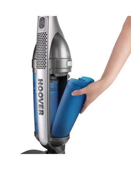 Hoover SteamJet SSNV 1400 Pulitore a vapore verticale 0,7 L 1500 W Blu, Trasparente