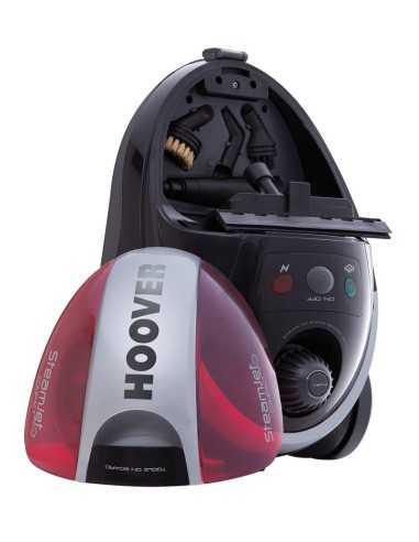 Hoover SteamJet SCM1600 011 Pulitore a vapore cilindrico 1,5 L 1600 W Rosso, Trasparente