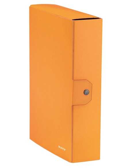 Leitz WOW scatola per la conservazione di documenti Cartoncino, Plastica Arancione