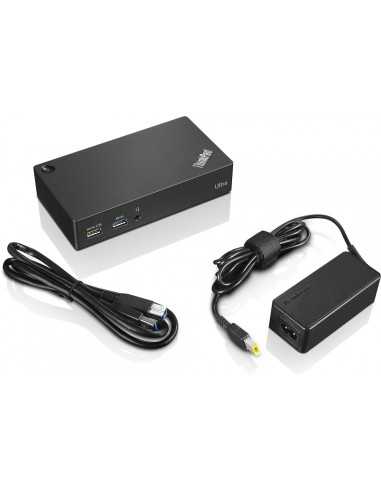 Lenovo ThinkPad USB 3.0 Ultra Dock Cablato USB 3.2 Gen 1 (3.1 Gen 1) Type-A Nero