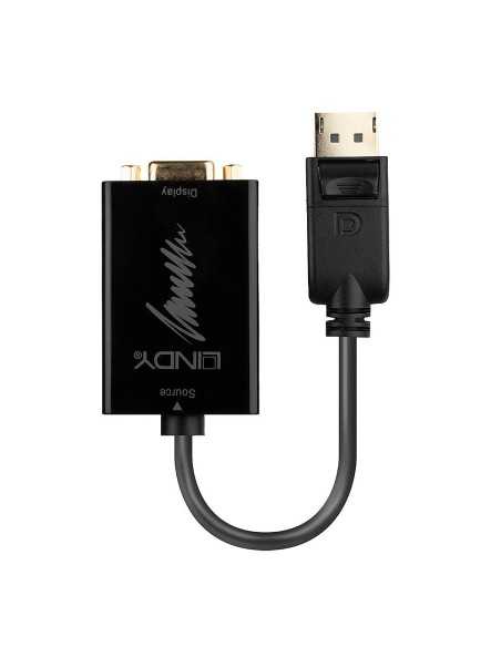 Lindy 41006 cavo e adattatore video 0,15 m VGA (D-Sub) DisplayPort Nero