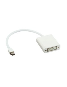 Lindy Mini DisplayPort - DVI-D, M-F 0,2 m Bianco