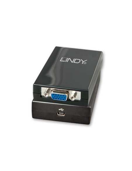 Lindy USB 2.0 VGA adattatore grafico USB Nero