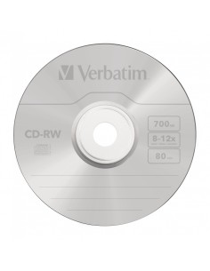 Verbatim CD-RW 12x 700 MB 10 pz 2