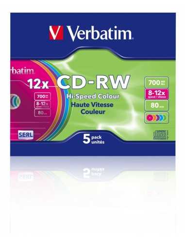 Verbatim 43167 CD-RW 700 MB 5 pz