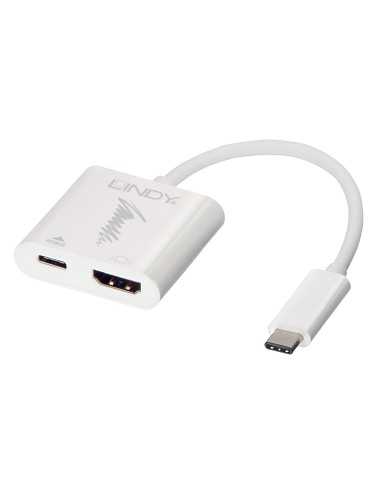Lindy 43196 adattatore grafico USB 3840 x 2160 Pixel Bianco