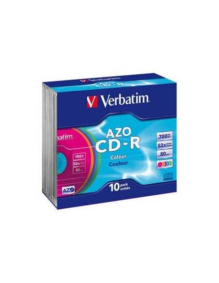 Verbatim CD-R AZO Colours 700 MB 10 pz