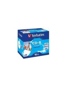Verbatim CD-R Super AZO Wide Inkjet Printable 700 MB 10 pz