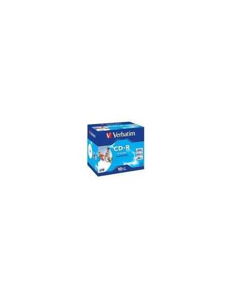 Verbatim CD-R Super AZO Wide Inkjet Printable 700 MB 10 pz