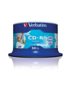 Verbatim CD-R AZO Wide Inkjet Printable 700 MB 50 pz