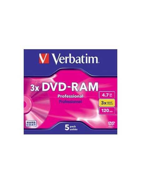 Verbatim DVD-RAM 3x 4,7 GB 5 pz