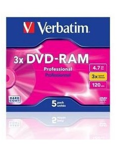 Verbatim DVD-RAM 3x 4,7 GB 5 pz 2
