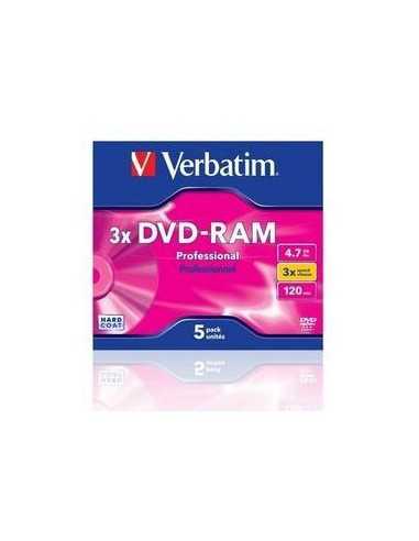 Verbatim DVD-RAM 3x 4,7 GB 5 pz