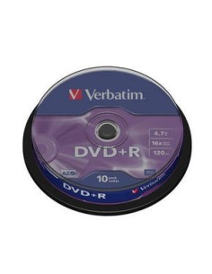 Verbatim DVD+R Matt Silver 4,7 GB 10 pz