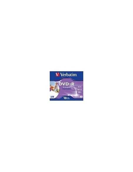 Verbatim DVD+R Wide Inkjet Printable ID Brand 4,7 GB 10 pz