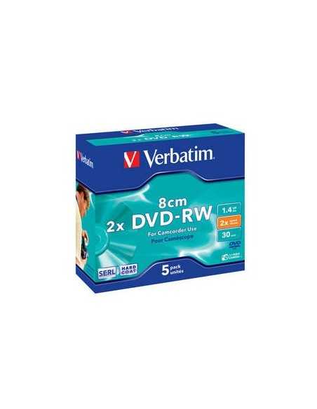 Verbatim DVD-RW 8cm Matt Silver 1,4 GB 5 pz