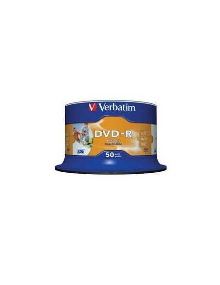 Verbatim DVD-R Wide Inkjet Printable No ID Brand 4,7 GB 25 pz