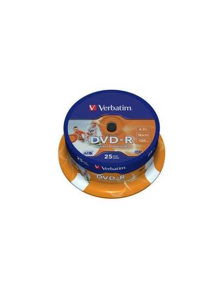 Verbatim DVD-R Wide Inkjet Printable ID Brand 4,7 GB 25 pz