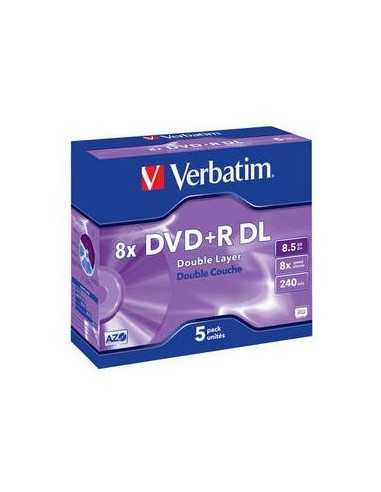 Verbatim DVD+R Double Layer Matt Silver 8x 8,5 GB DVD-R 5 pz
