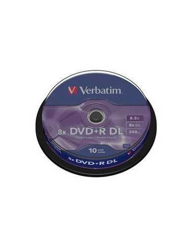 Verbatim DVD+R Double Layer Matt Silver 8x 8,5 GB DVD+R DL 10 pz