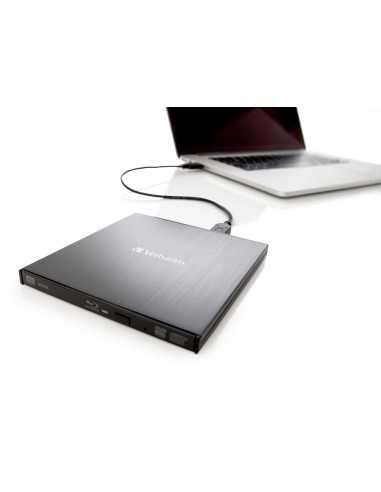 Verbatim External Slimline lettore di disco ottico Blu-Ray RW Nero