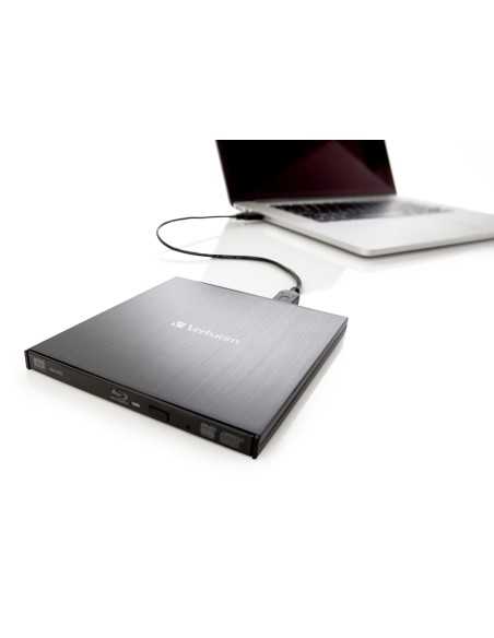 Verbatim External Slimline lettore di disco ottico Blu-Ray RW Nero
