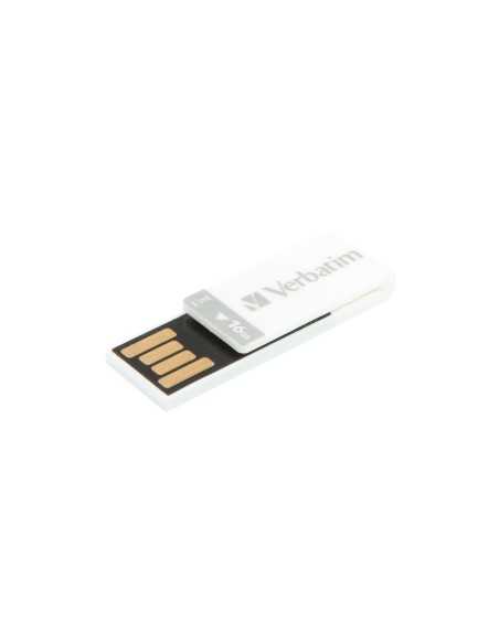 Verbatim Clip-it unità flash USB 16 GB USB tipo A 2.0 Bianco