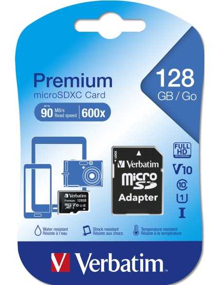 Verbatim Premium 128 GB MicroSDXC UHS-I Classe 10