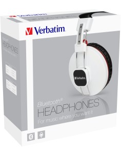 Verbatim 44403 cuffia e auricolare Wireless A Padiglione Musica e Chiamate Bluetooth Bianco 2