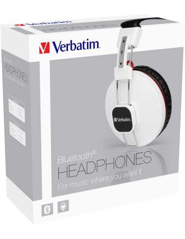 Verbatim 44403 cuffia e auricolare Wireless A Padiglione Musica e Chiamate Bluetooth Bianco