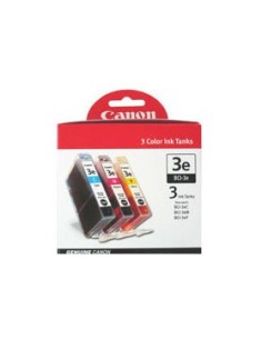 Canon BCI-3e C M Y cartuccia d'inchiostro 3 pz Originale Ciano, Magenta, Giallo