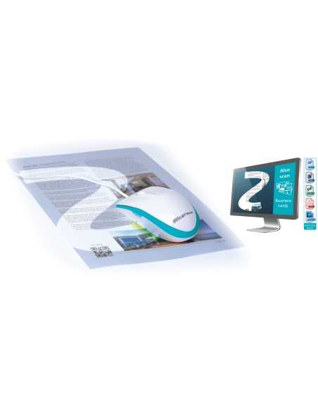 I.R.I.S. IRISCan Mouse Executive 2 Scanner per mouse 400 x 400 DPI A3 Blu, Bianco