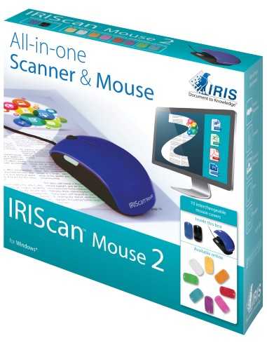 I.R.I.S. IRISCan Mouse 2 Scanner per mouse 300 x 300 DPI A3 Nero, Blu