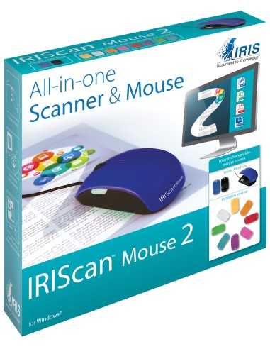 I.R.I.S. IRISCan Mouse 2 Scanner per mouse 300 x 300 DPI A3 Nero, Blu