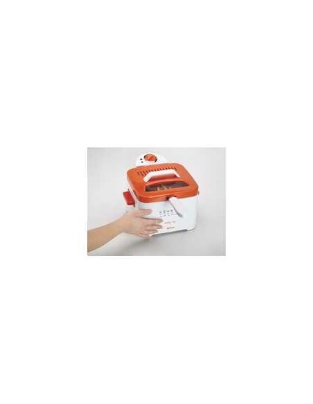 Ariete Easy Fry Singolo Indipendente 2000 W Arancione, Bianco