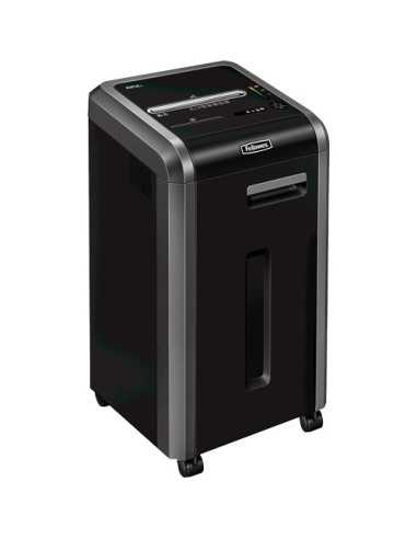 Fellowes 225Ci distruggi documenti Triturazione incrociata 24 cm Nero, Argento