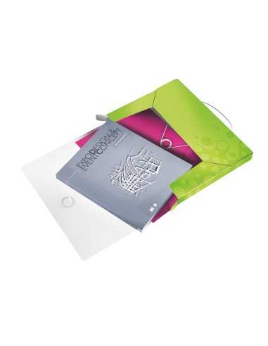 Leitz WOW Polipropilene (PP) Verde, Metallico A4