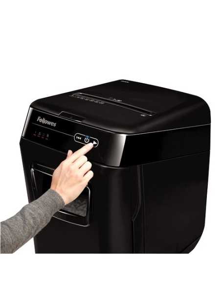 Fellowes AutoMax 200C distruggi documenti Triturazione incrociata 23 cm Nero