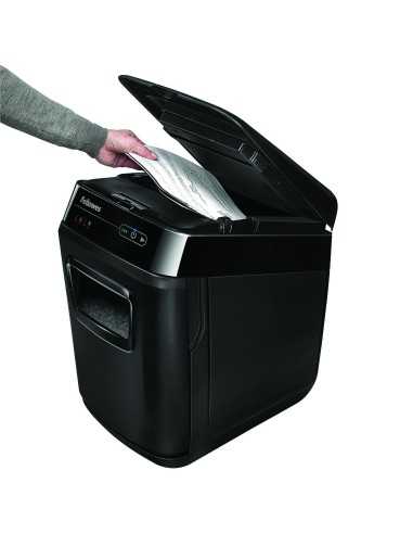 Fellowes AutoMax 150C distruggi documenti Triturazione incrociata 23 cm Nero, Grigio