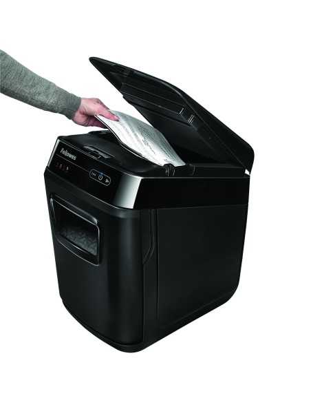Fellowes AutoMax 150C distruggi documenti Triturazione incrociata 23 cm Nero, Grigio