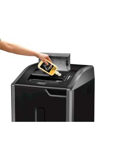 Fellowes 425Ci distruggi documenti Triturazione incrociata 30 cm Nero, Argento